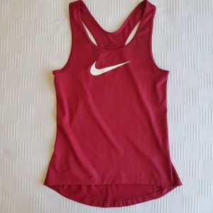 Nike | Women's Dri-Fit Racer Back Tank Top Swoosh | Magenta | Small
